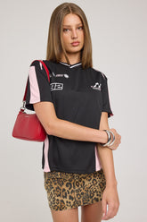 Penalty Jersey Tee Black / Pink